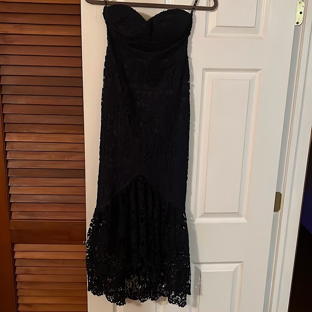 Blue Lace Fishtail Maxi Dress!